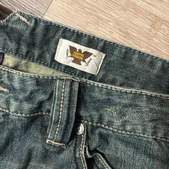 Antik Denim Jeans 38x33 Mens Blue Jeans Y2K Thrash USA Cotton Style MKK2995 - Picture 4 of 16
